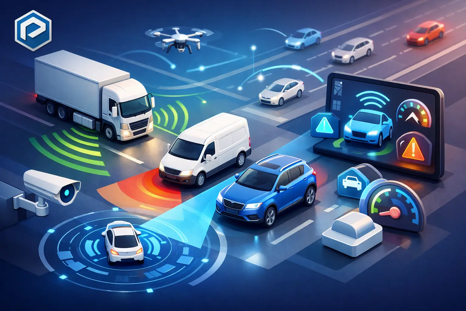 Tecnologia ADAS Veicular para Frotas Seguras