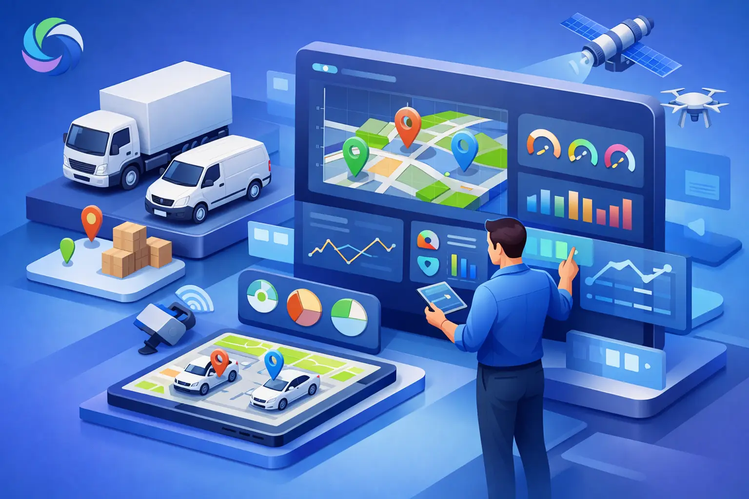Como gerir frota com dashboard de controlo