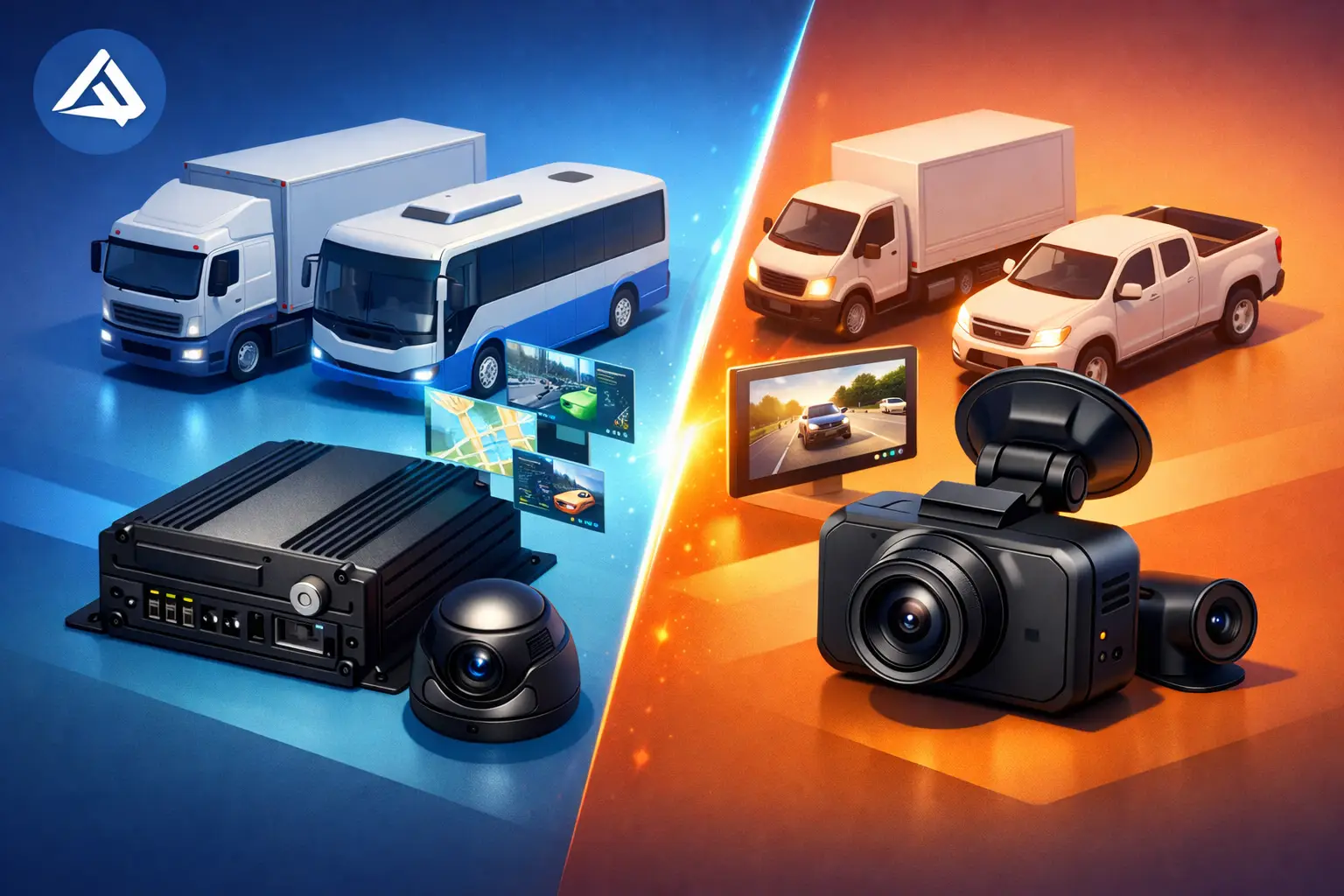 MDVR versus dashcam convencional para frotas